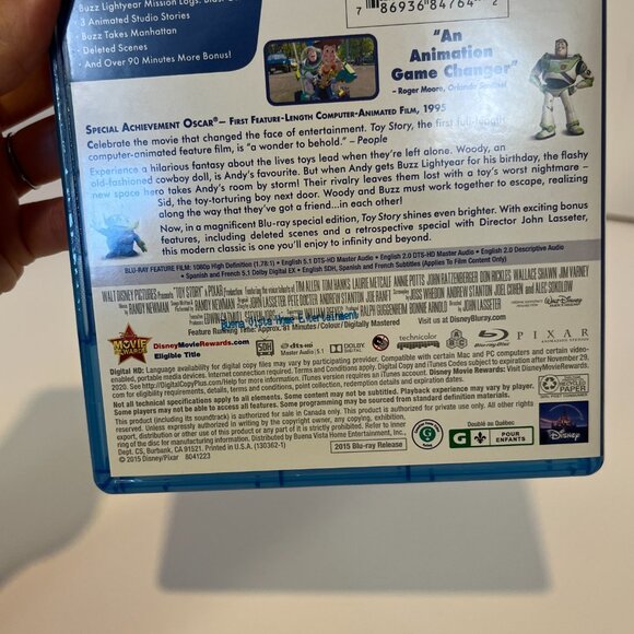 Disney Toy Story Standard Edition Blu Ray Movie 2015 - Picture 4 of 7